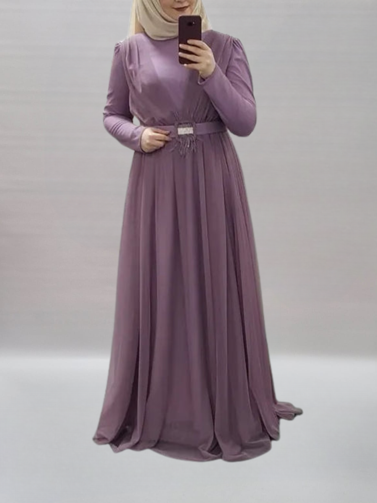 Tüllabendkleid flieder