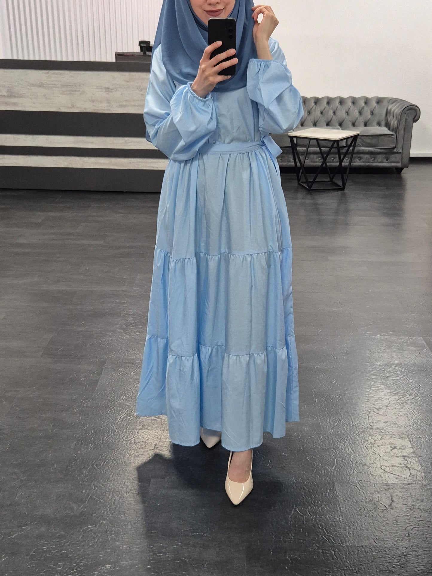 Himmelblau Sommerkleid