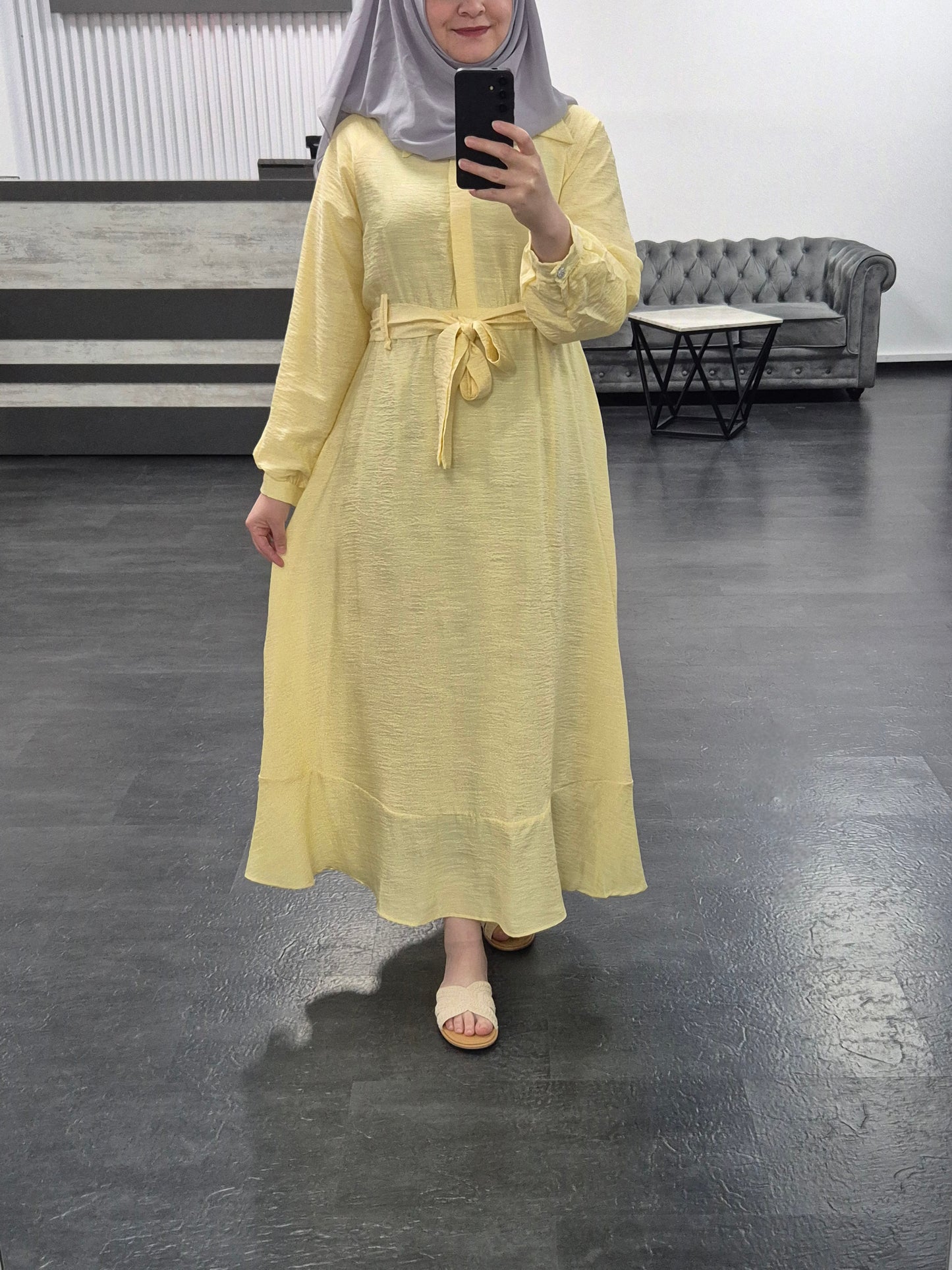 713 -Alya Kleid gelb