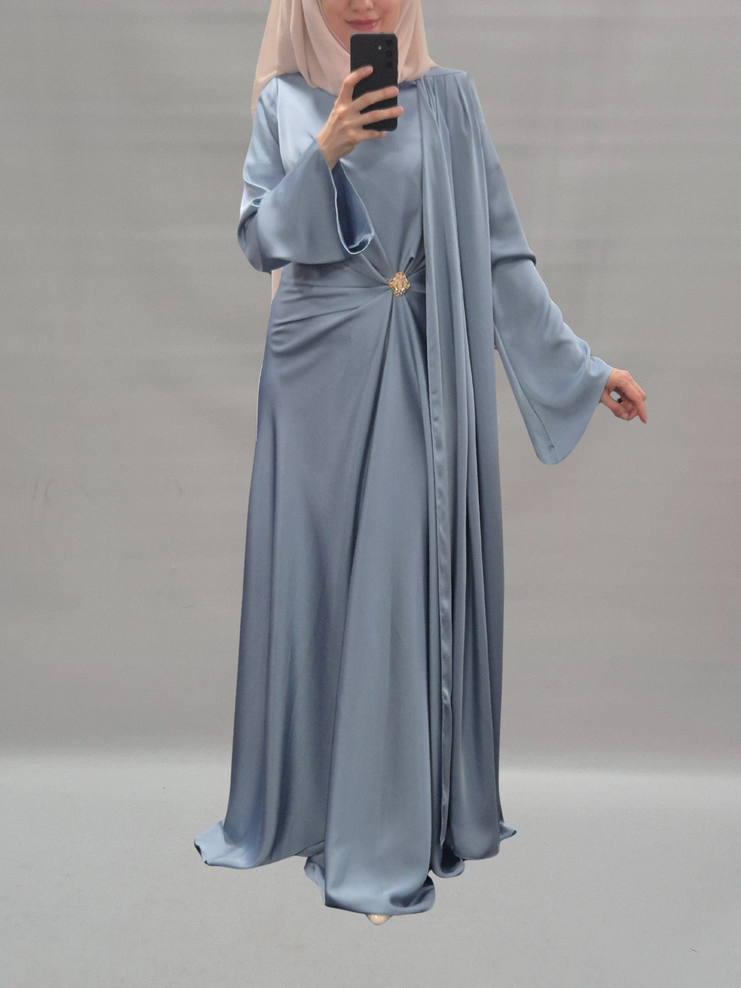 Malak Abendkleid eisblau