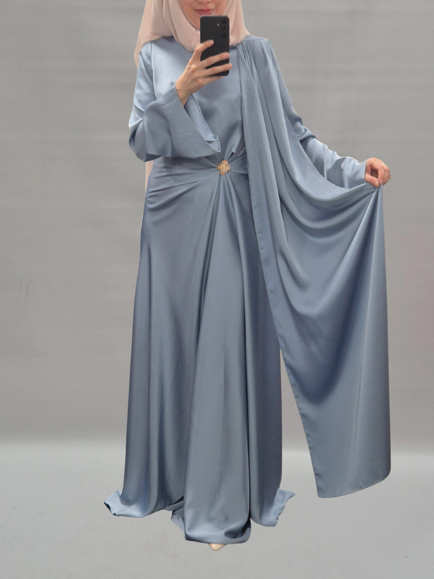Malak Abendkleid eisblau