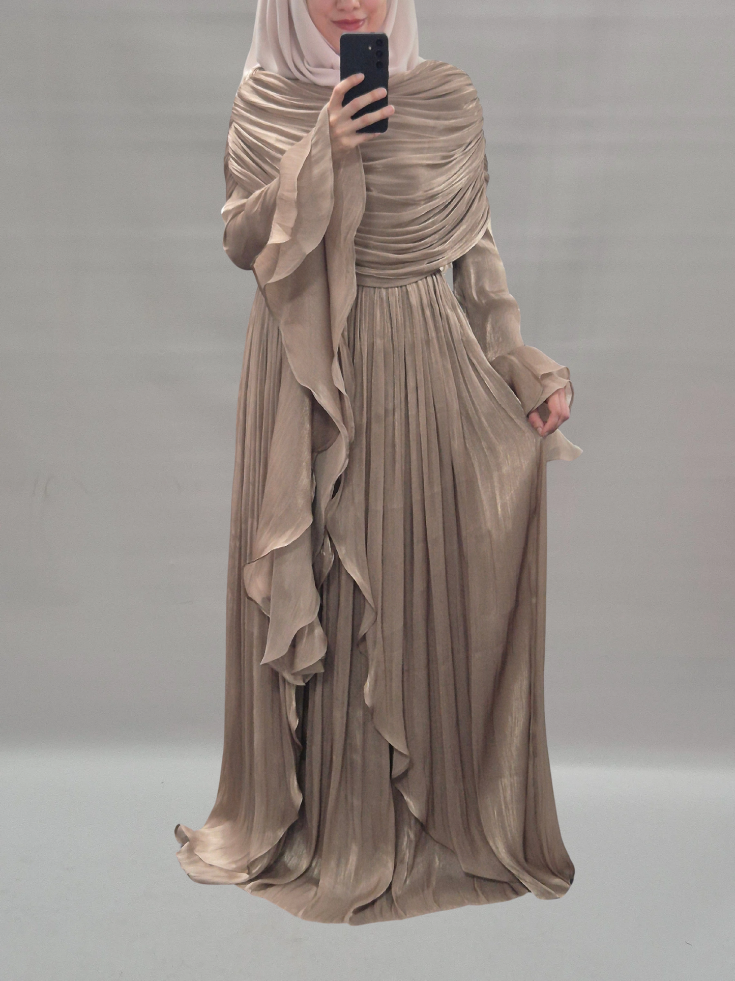 Sena Abendkleid taupe