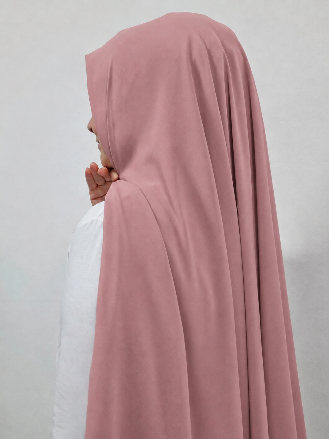 Chiffon Hijab dusty rosa