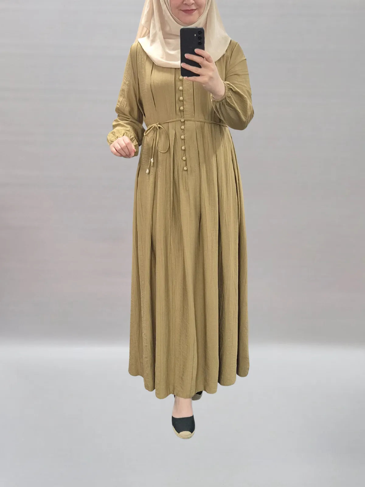 Liya Kleid oliv
