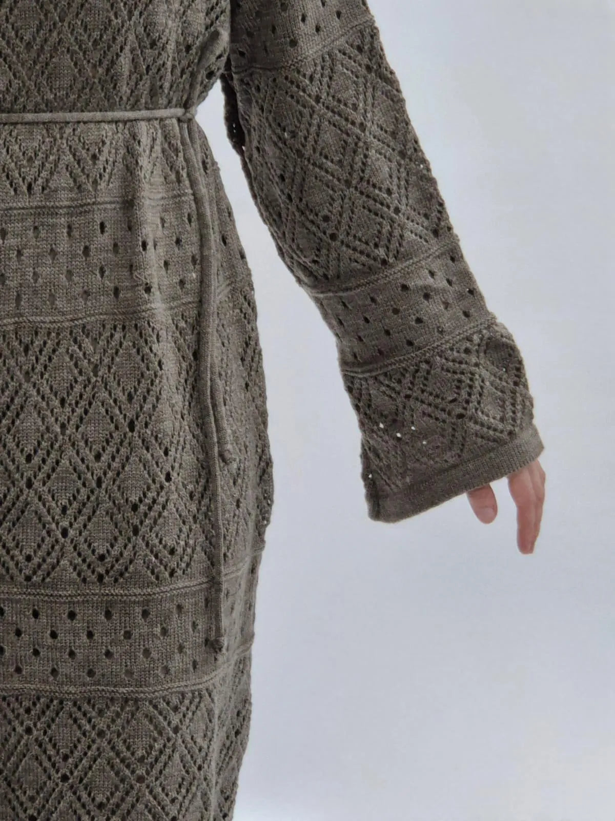 Nayla Spitzenkleid taupe