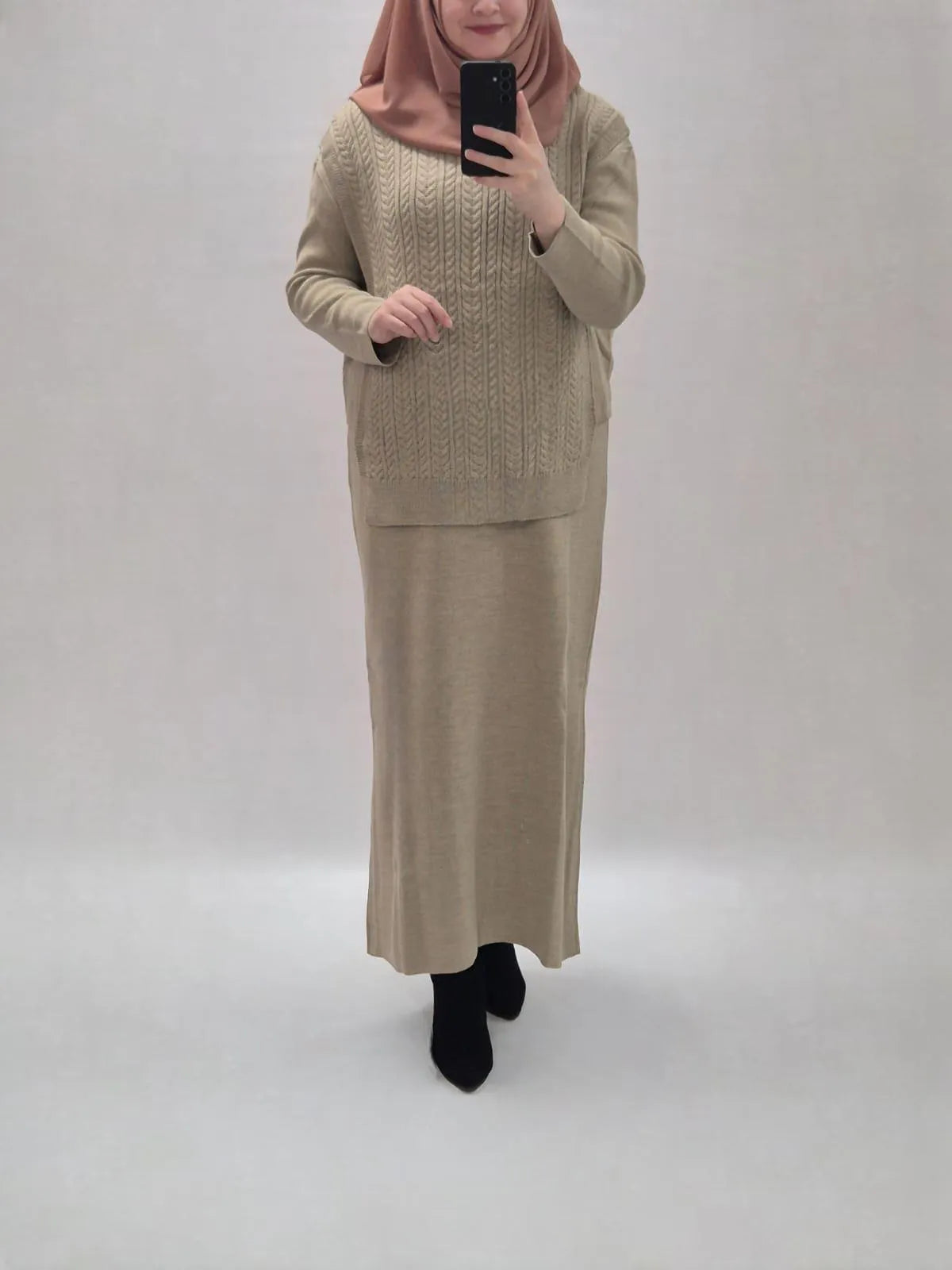 Zaria Kleid beige