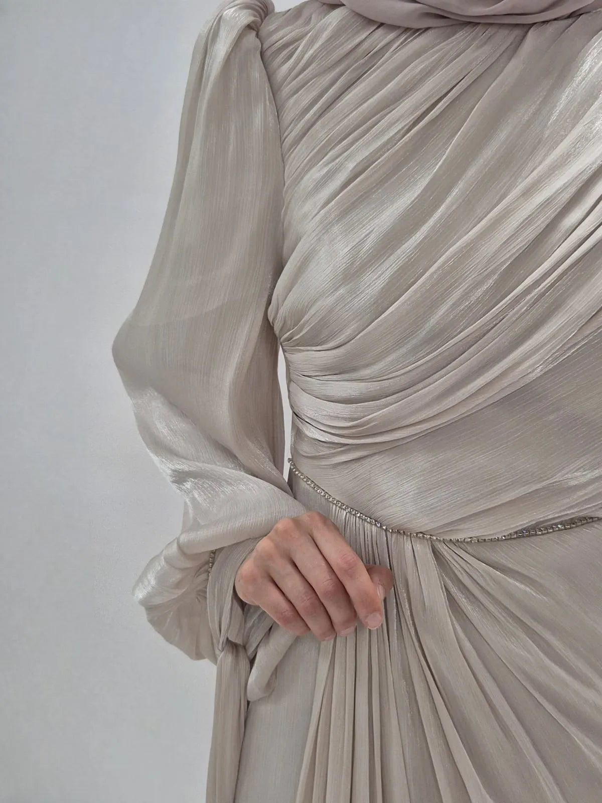 Mireya Abendkleid beige