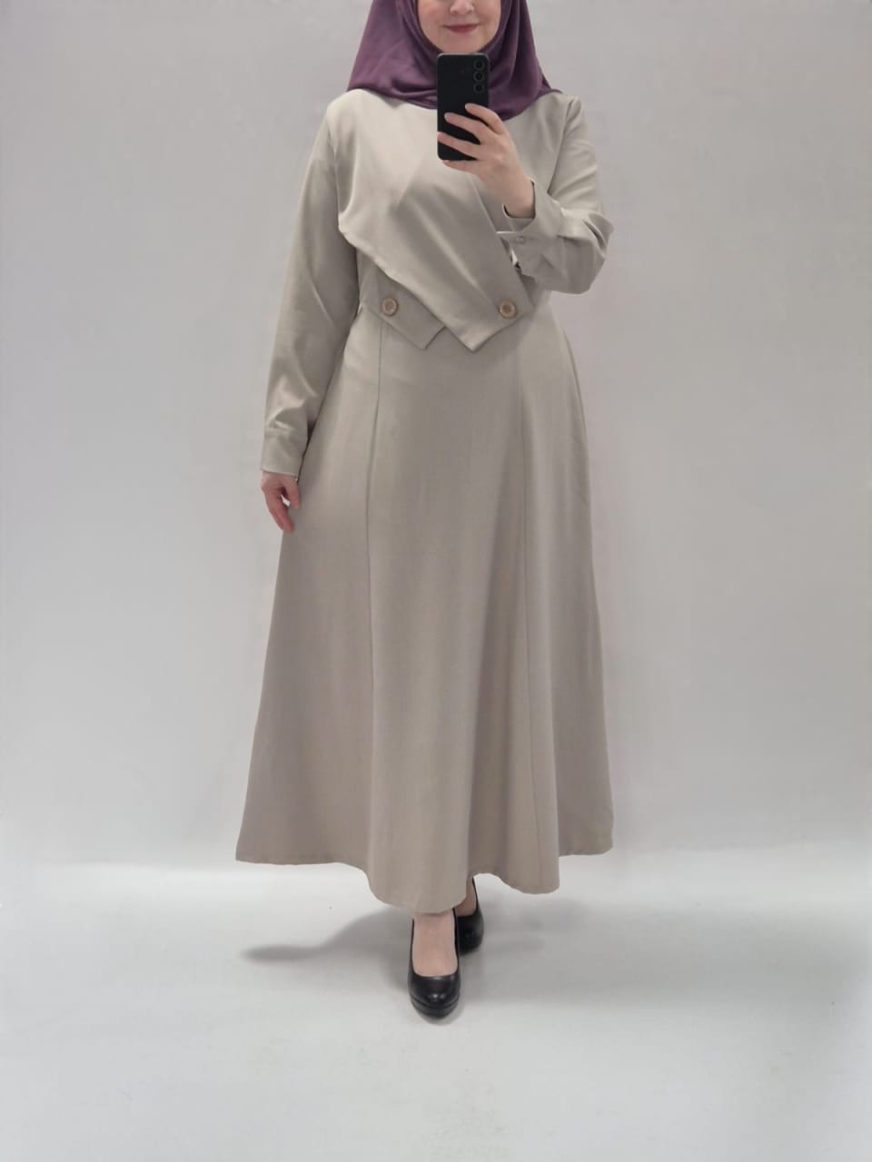Noor Kleid Steinfarbe