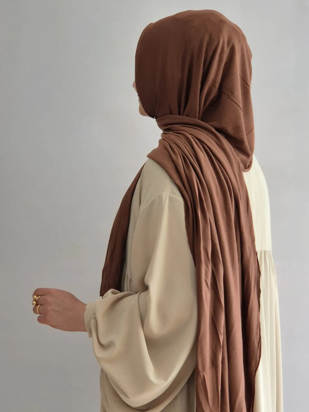 Jersey Hijab nougat