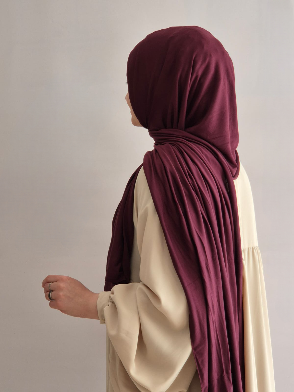 Jersey Hijab bordo