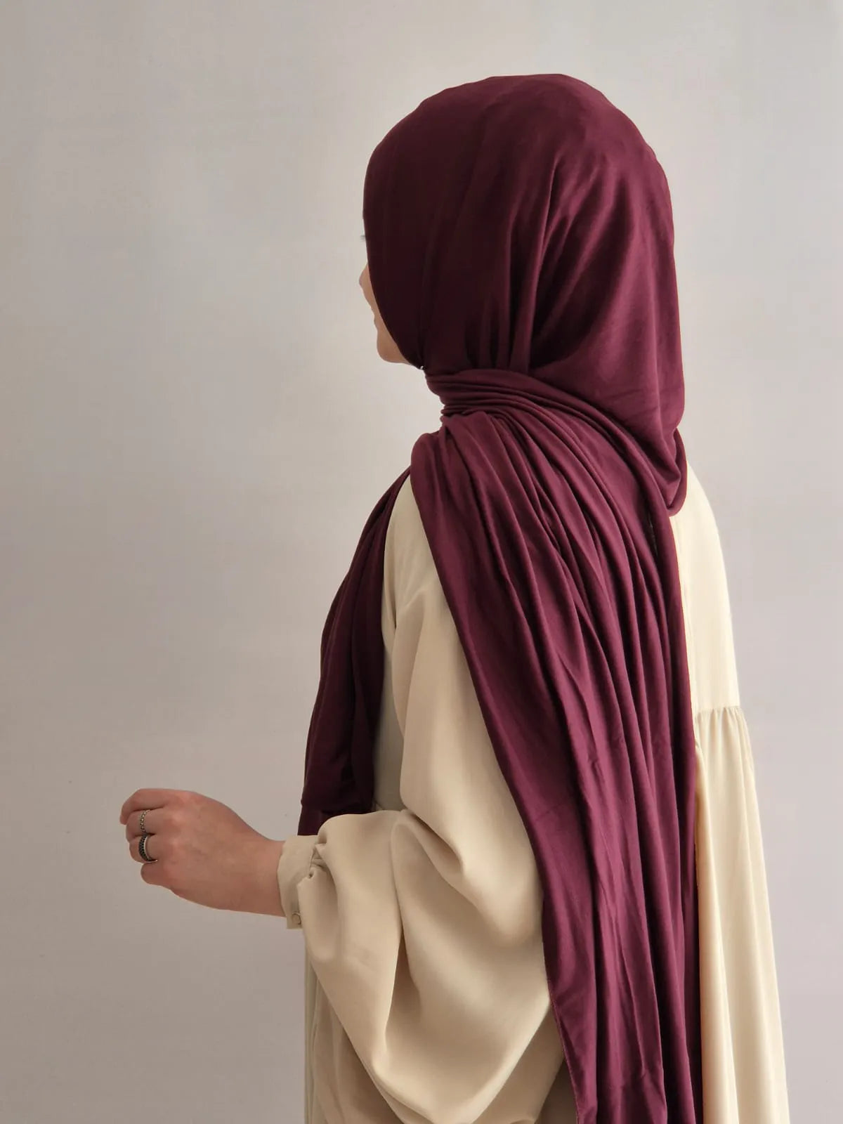 Jersey Hijab bordeaux