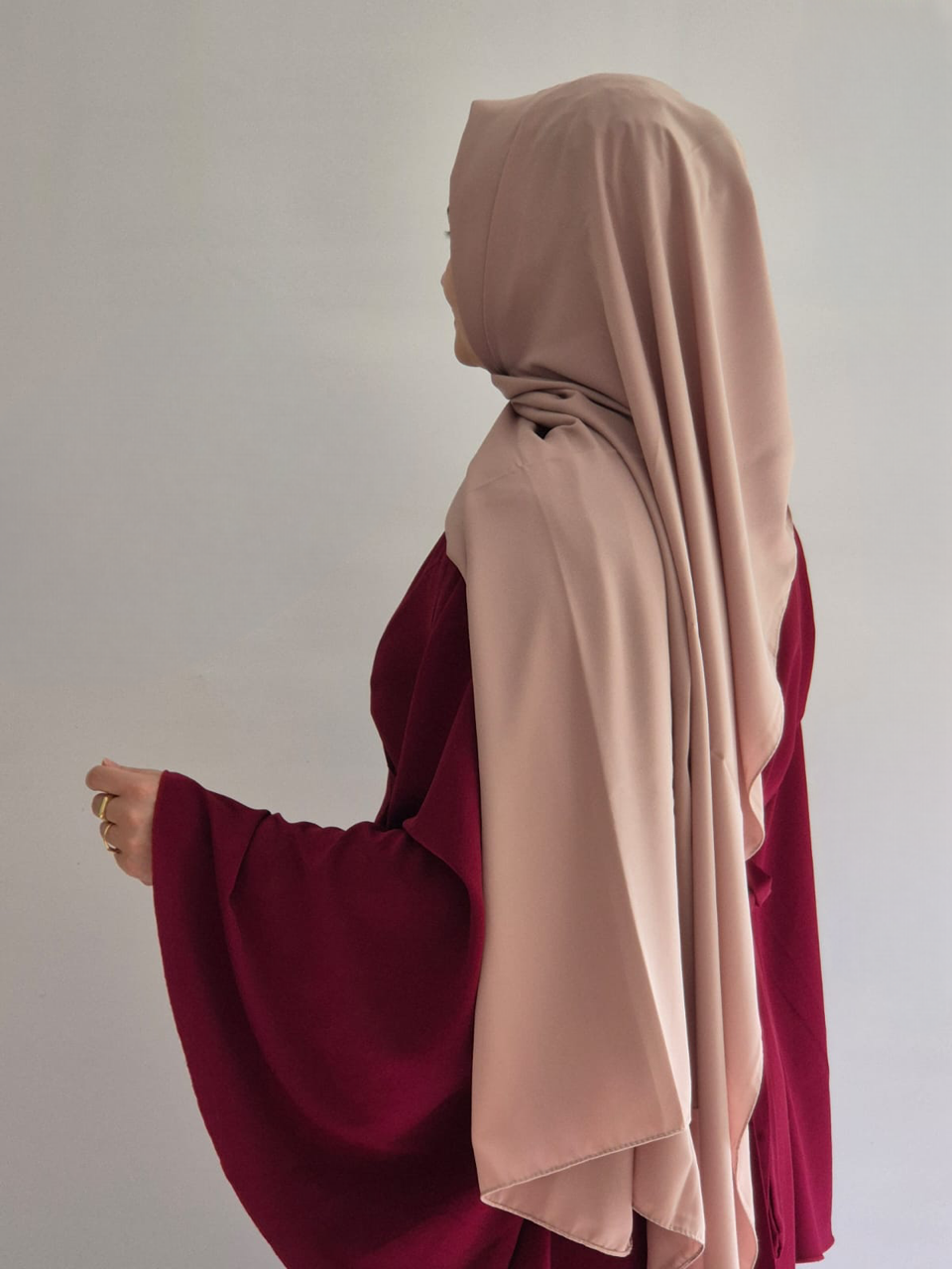 Medina Hijab rosabeige