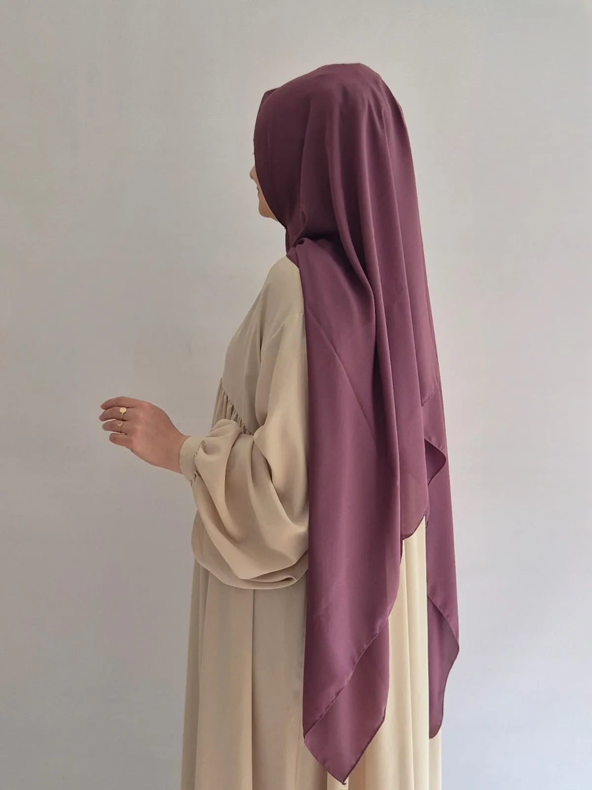 Krepp Hijab in helllila