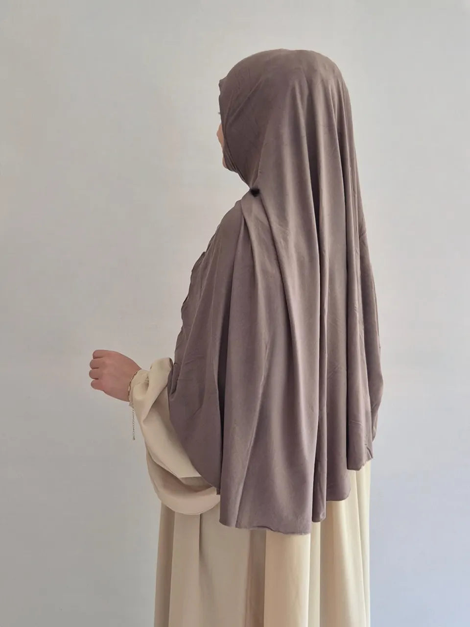 Khimar taupe