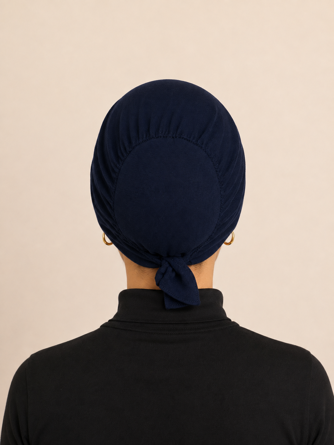 Viskose Bonnet – dunkelblau