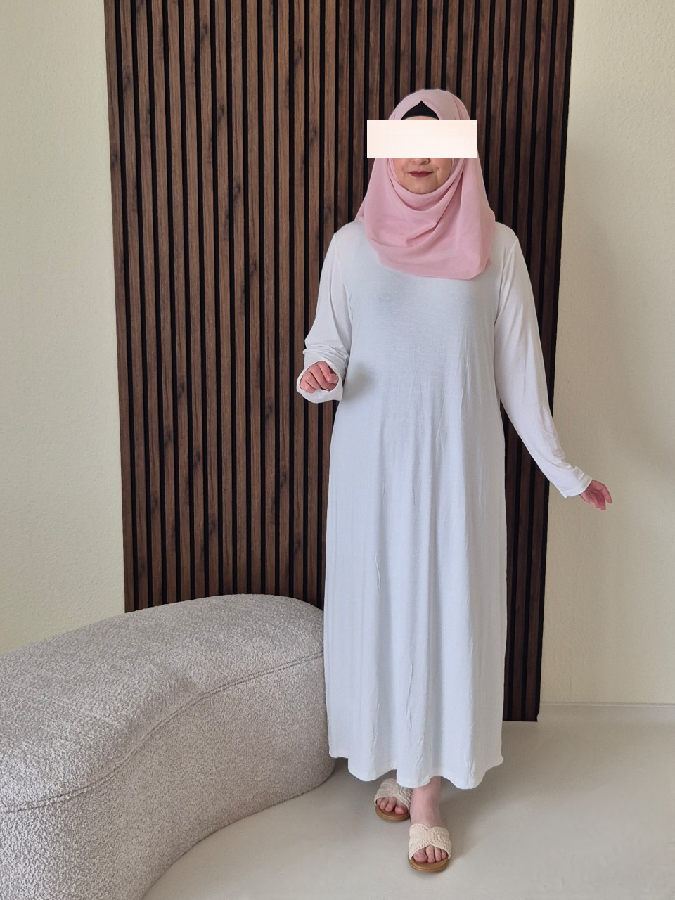 Basic Unterkleid weiß