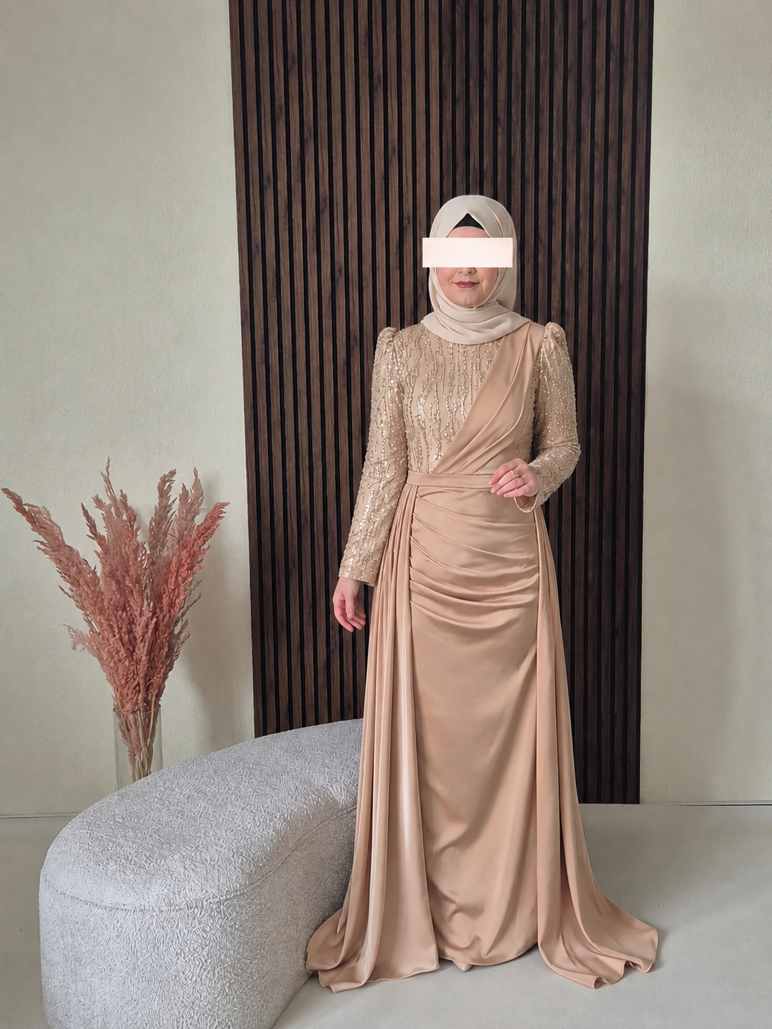 Durra Abendkleid in gold