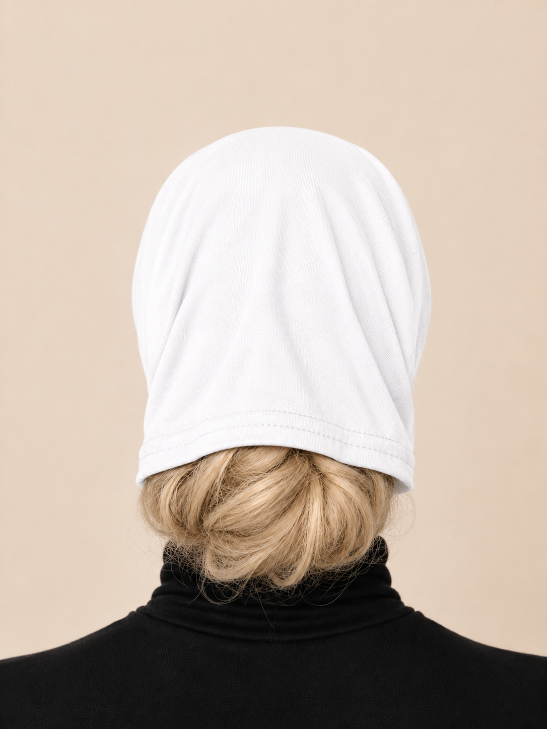 Schlauch Bonnet über Kreuz weiß