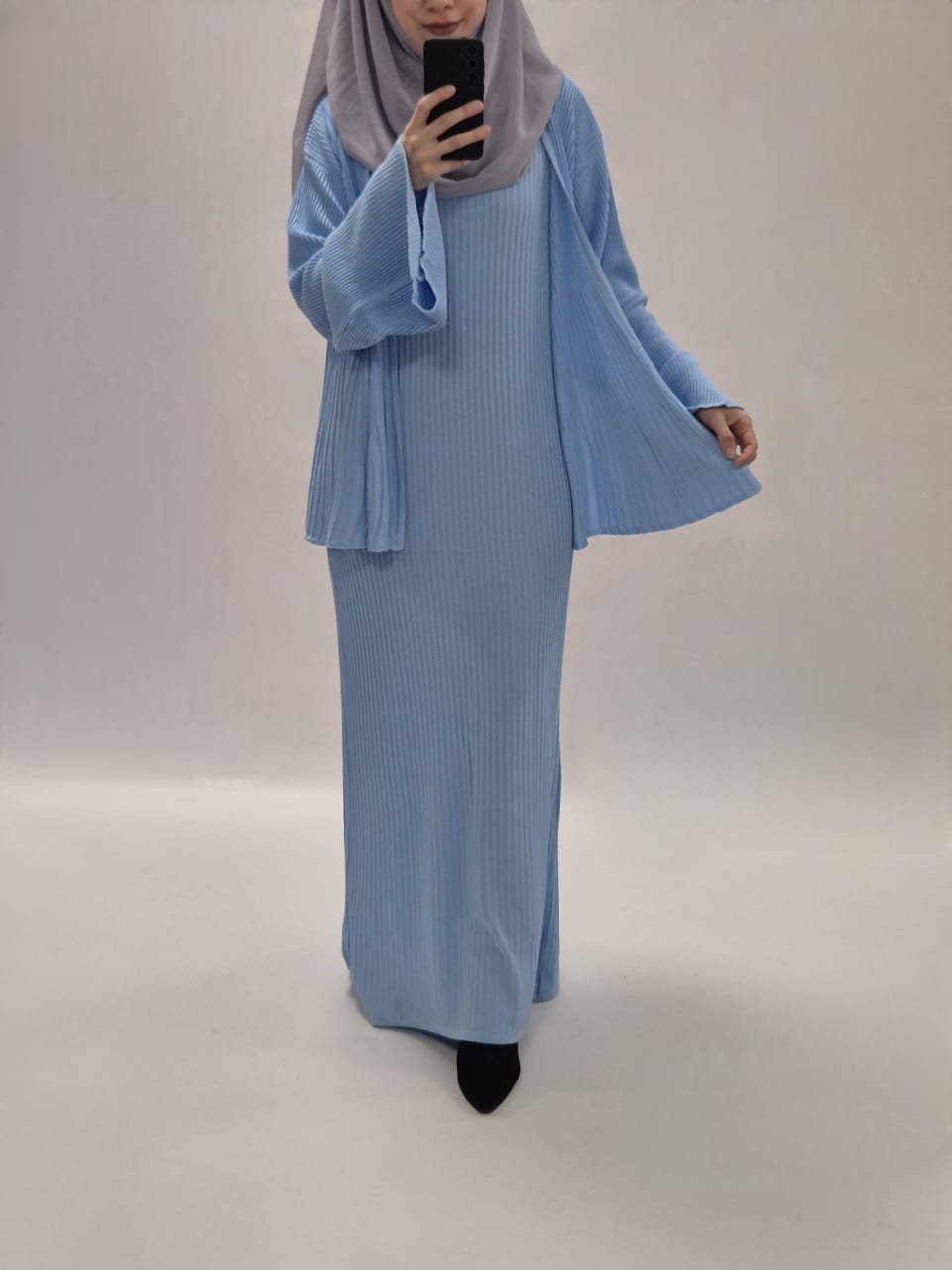 Elya Kleid Set hellblau