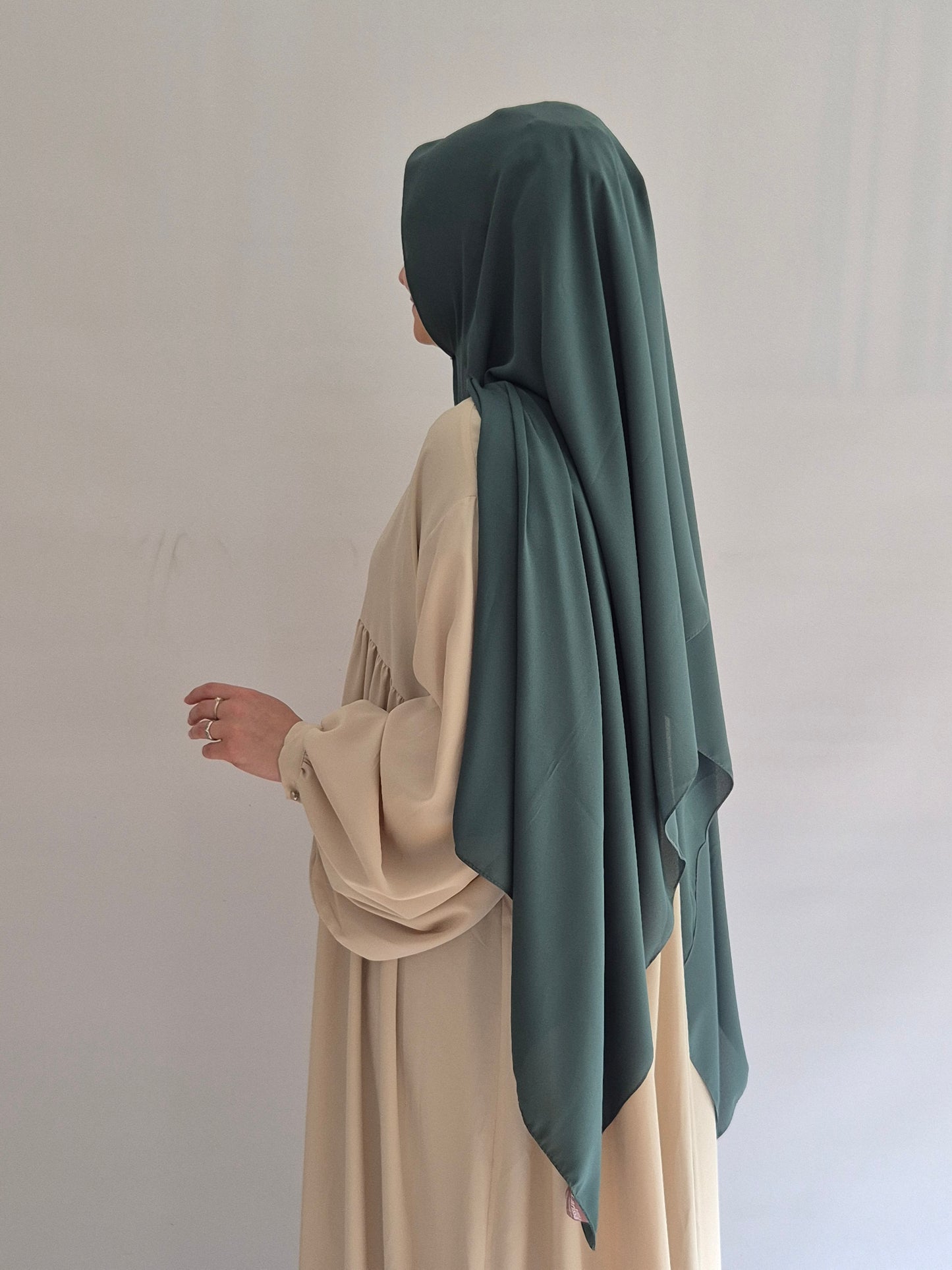 Krepp Hijab in mintgrün