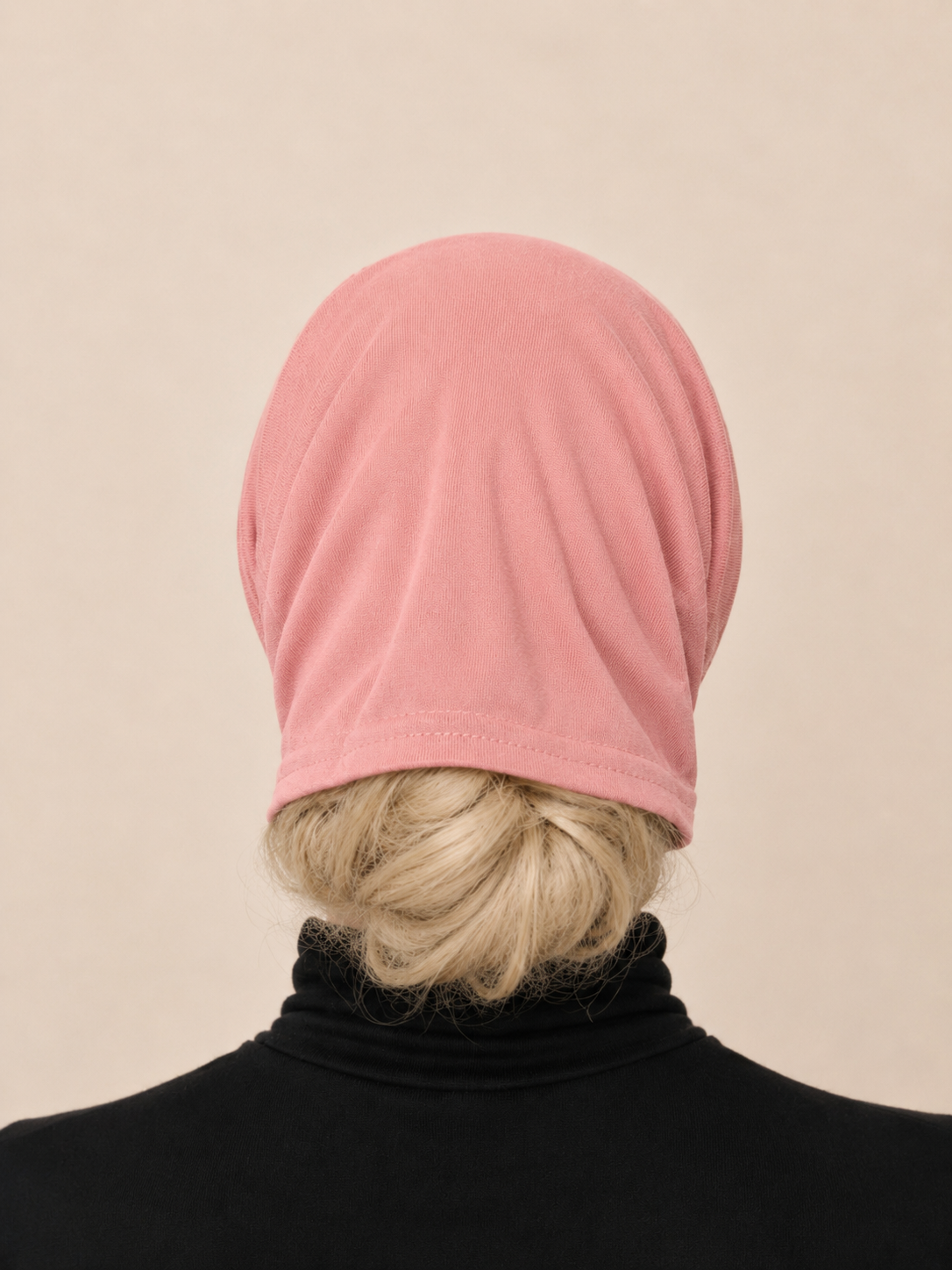 Schlauch Bonnet über Kreuz Apricot-Rosé