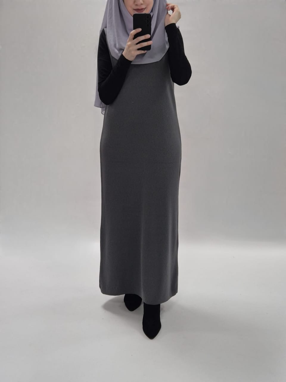 Talya Kleid Set grau