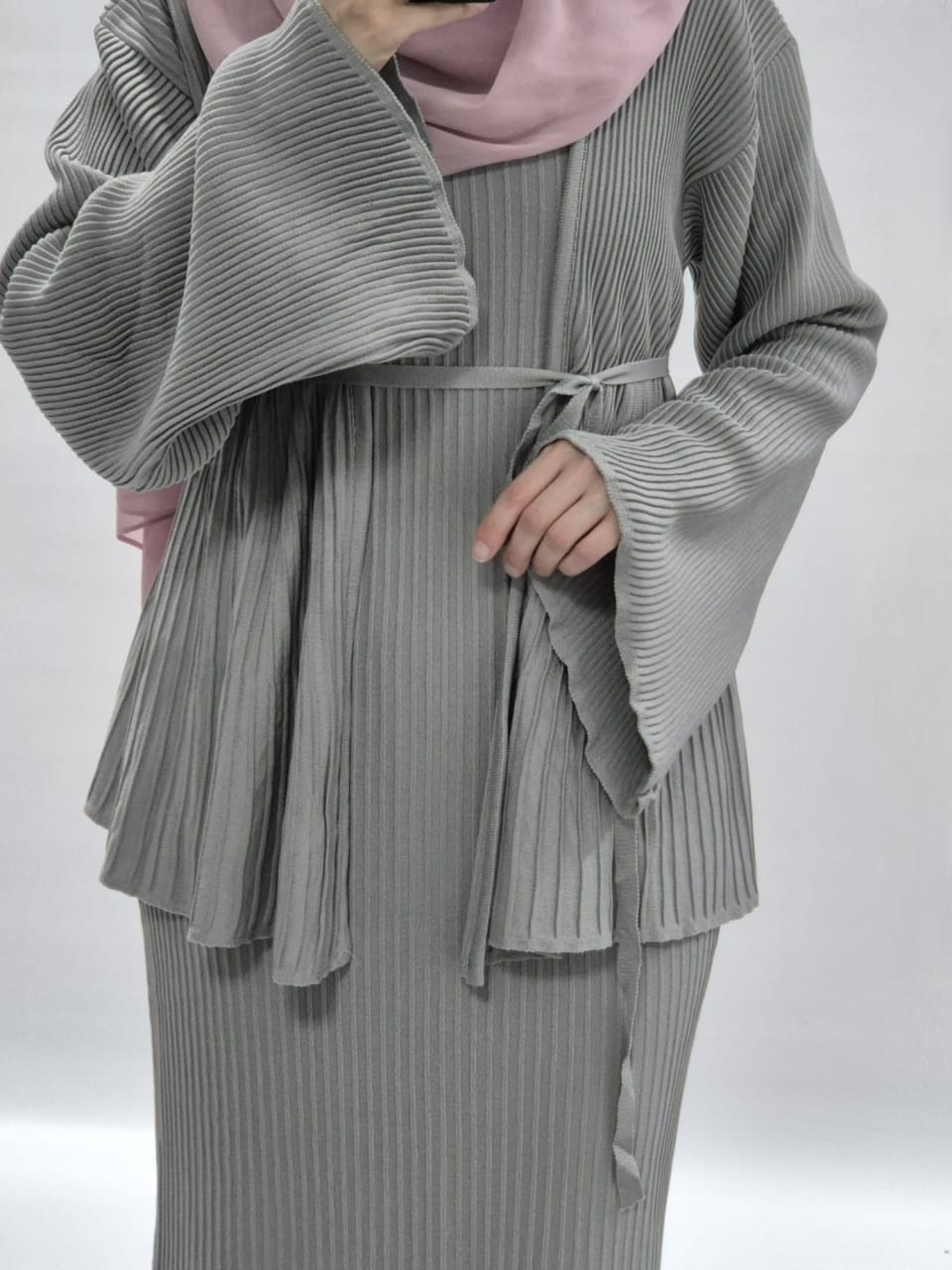 Elya Kleid Set grau