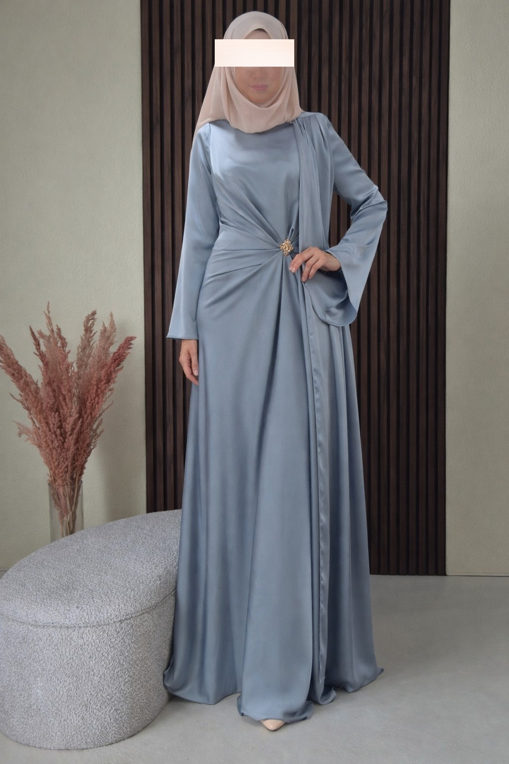 Malak Abendkleid eisblau
