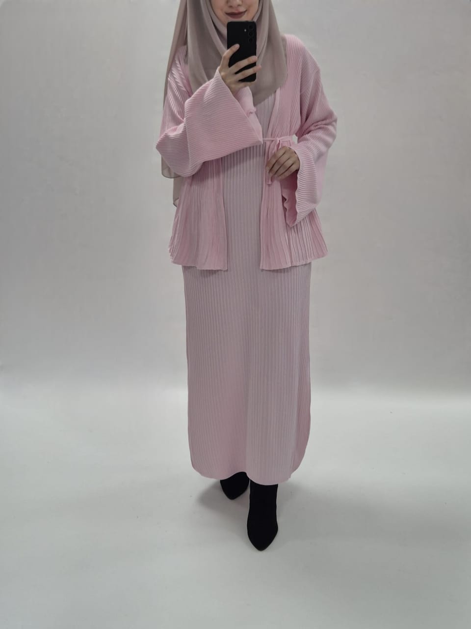Elya Kleid Set rosa