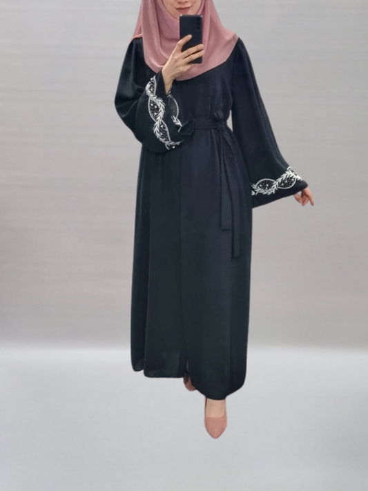 475- Abaya Sanat schwarz
