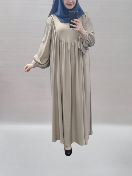 487- Abaya taupe