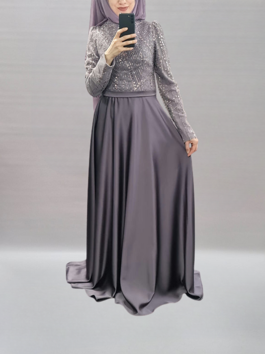 A63 - Abendkleid violette