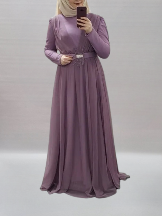 K38- Tüllabendkleid flieder