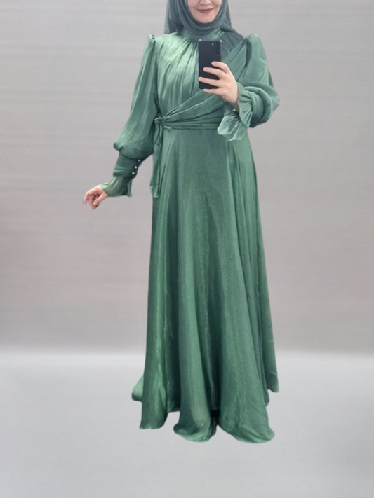A77 - Abendkleid grün