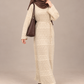 Strickkleid mit Lochmuster