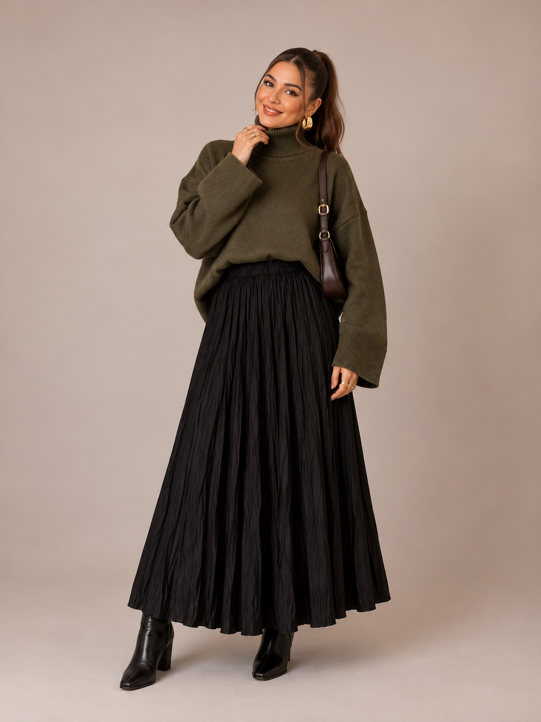 Pleated skirt