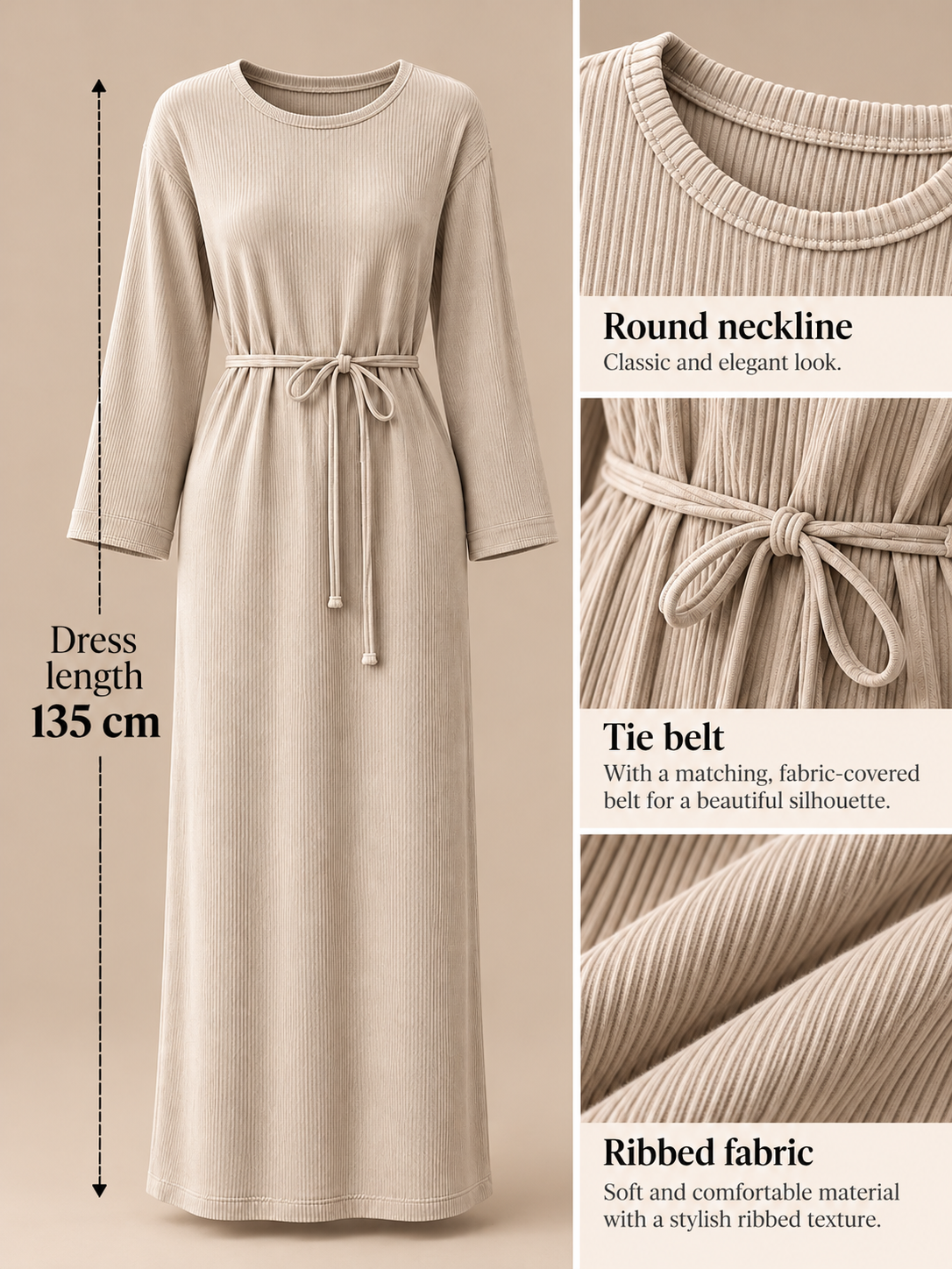 Ribbed dress