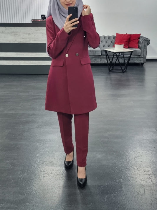 464 - BLAZER ZWEI TEILER Bordo
