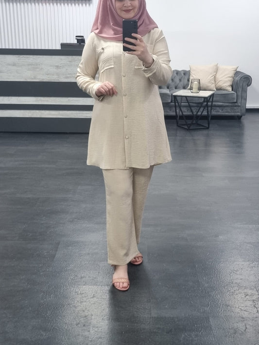 505- Zweiteiler beige