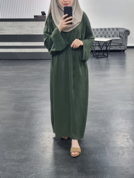 465- lässige Abaya grün