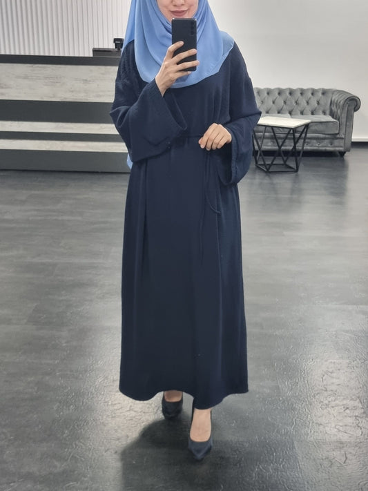 464- lässige Abaya dunkelblau