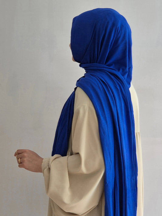 Jersey Hijab königsblau