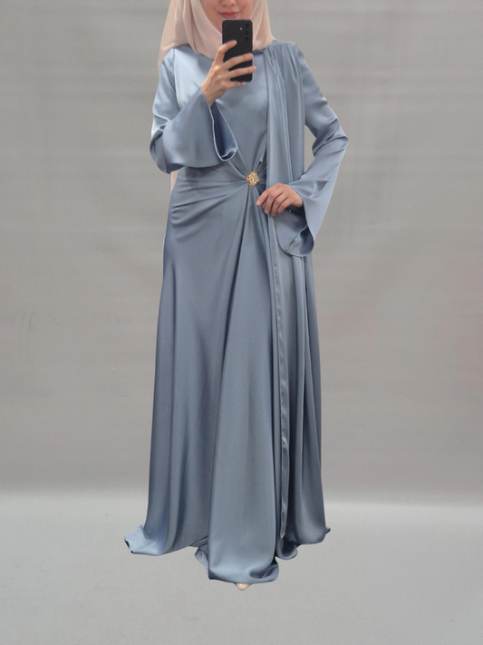 Malak Abendkleid eisblau