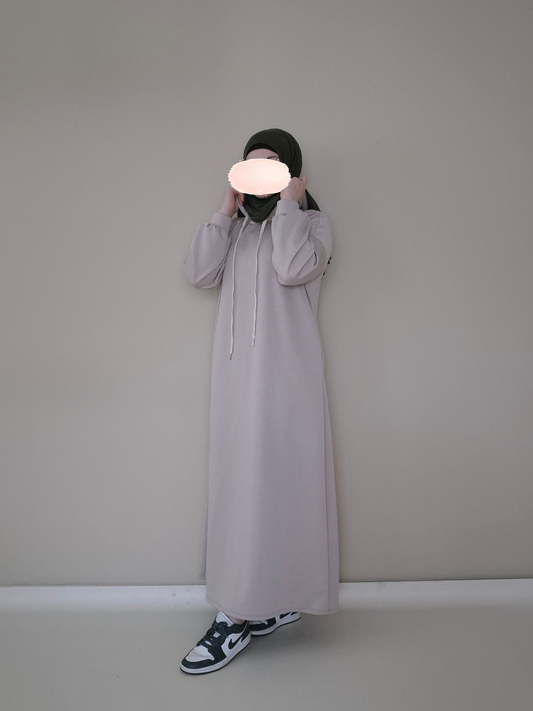 Long Hoodie beige