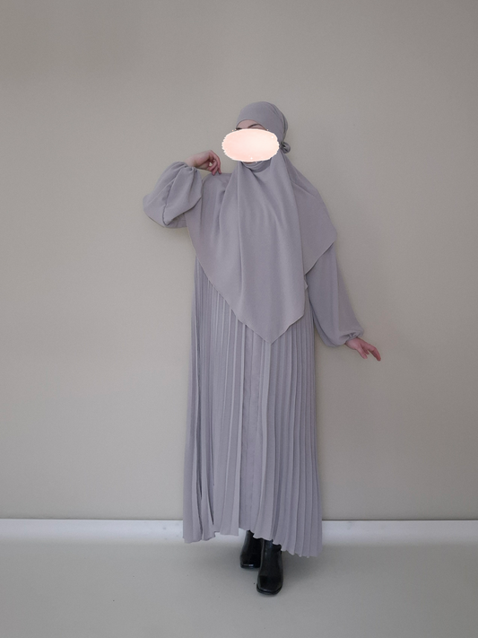 Nisara Abaya mit Khimar beige