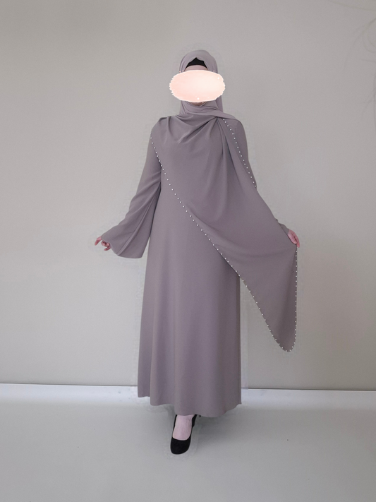 Haya Pearl Kleid taupe