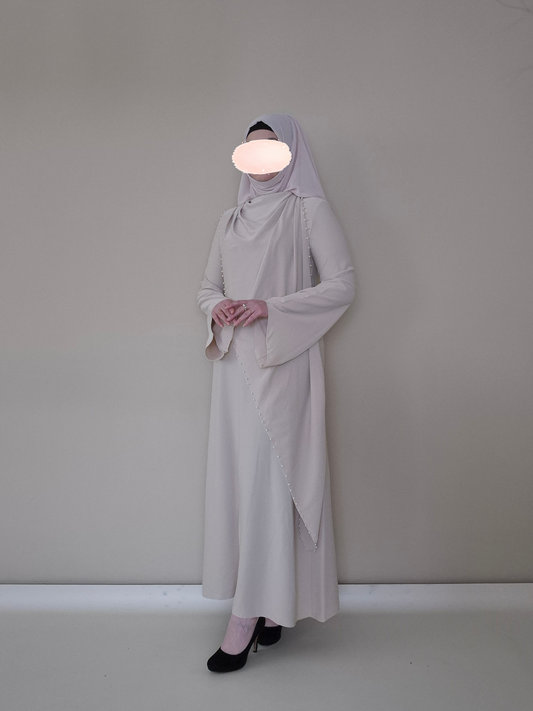 Haya Pearl Kleid beige