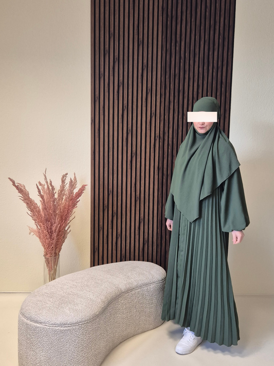 Nisara Abaya mit Khimar khaki