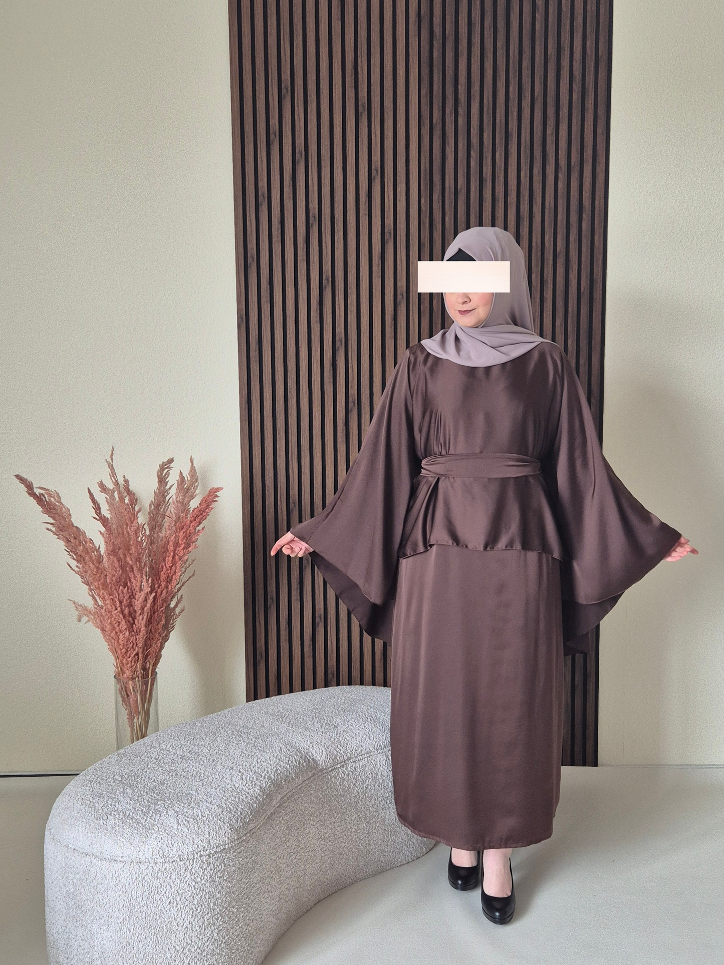Aylah Kleid - festlich in braun