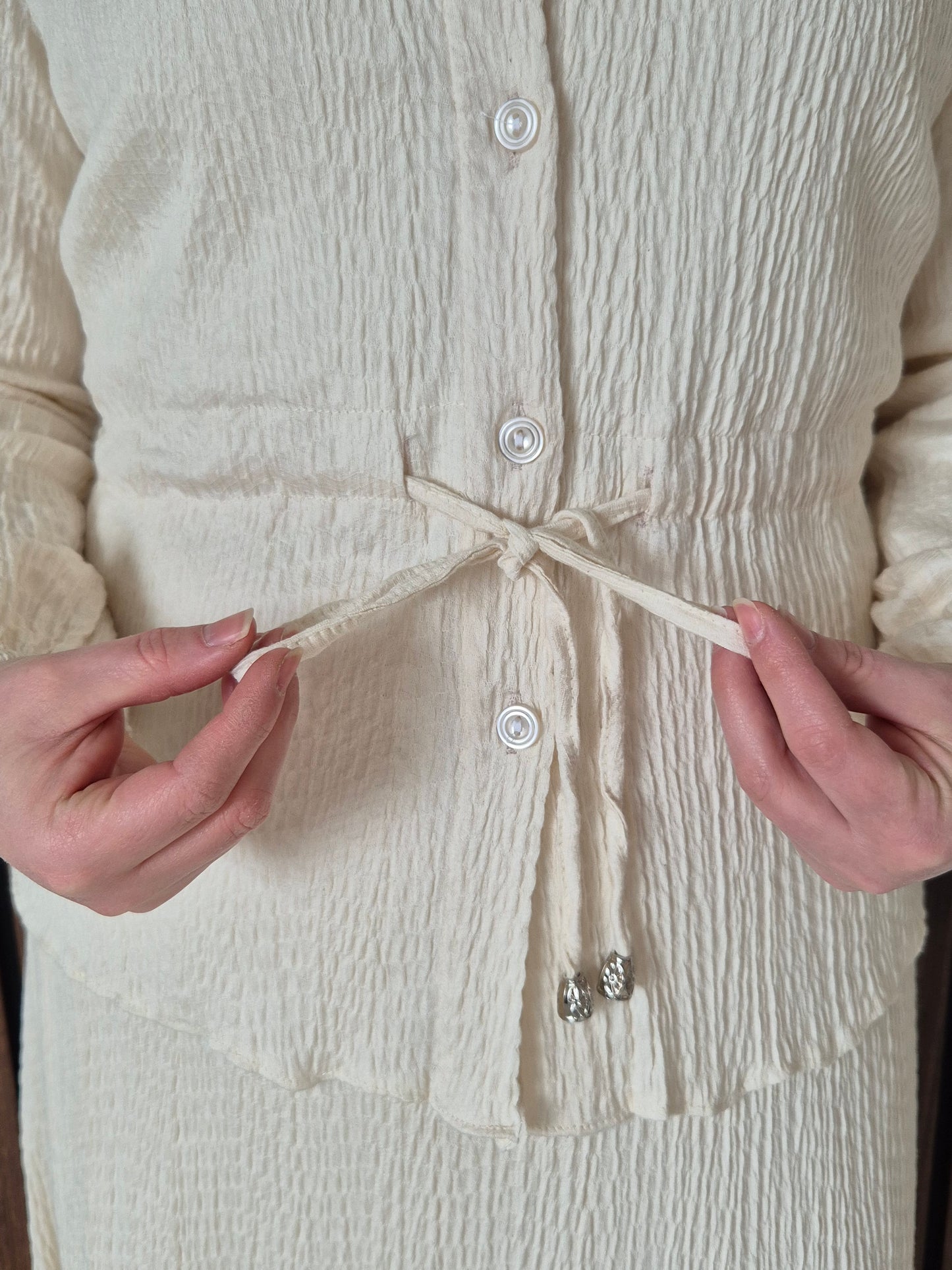 Zweiteiler Set in beige